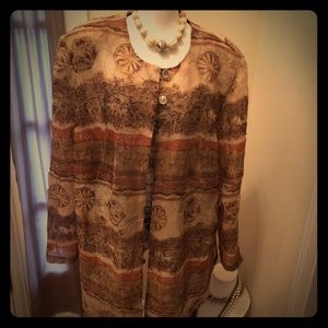 Sale 🧨 
Vintage  Rust, Cream and Brown Tunic
